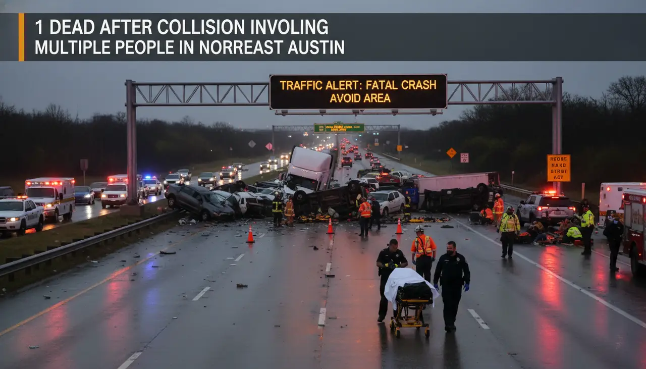 1 dead after collision involving multiple people in northeast Austin