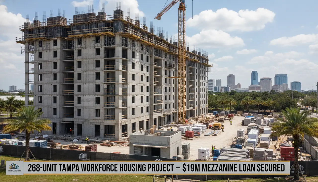 268-unit Tampa workforce housing project secures $19M mezzanine loan