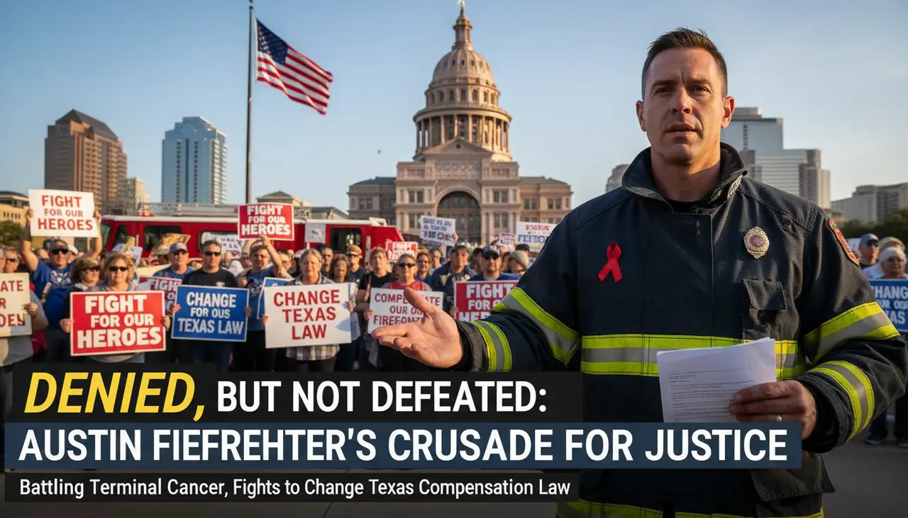 Austin firefighter battling terminal cancer denied compensation, hopes to change Texas law