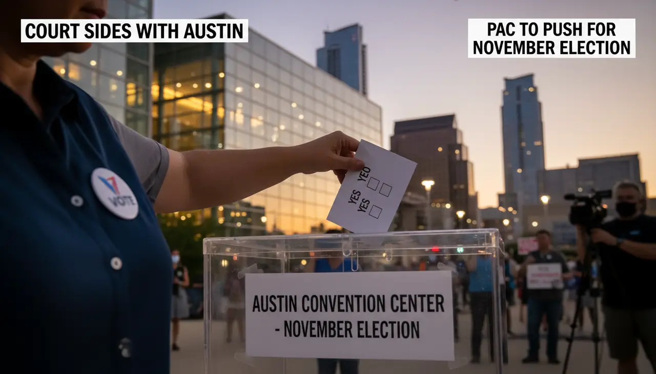 Court sides with Austin in convention center petition dispute; PAC to push for November election
