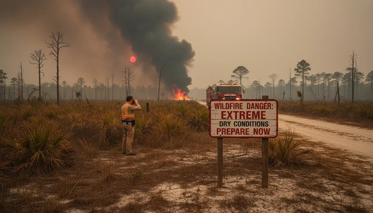 Fire officials warn Florida could be headed toward dangerous wildfire season as dry conditions worsen