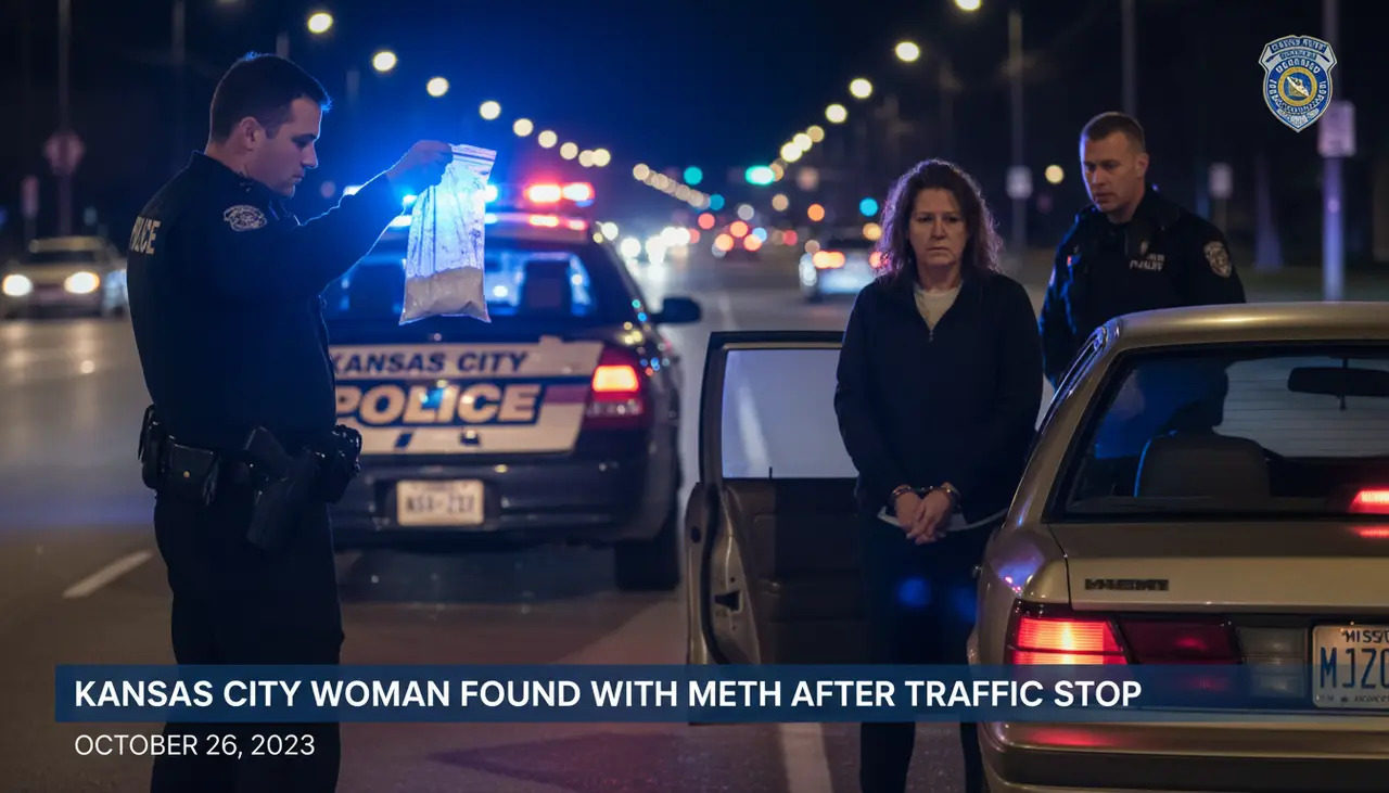 Kansas City woman allegedly found with meth after traffic stop