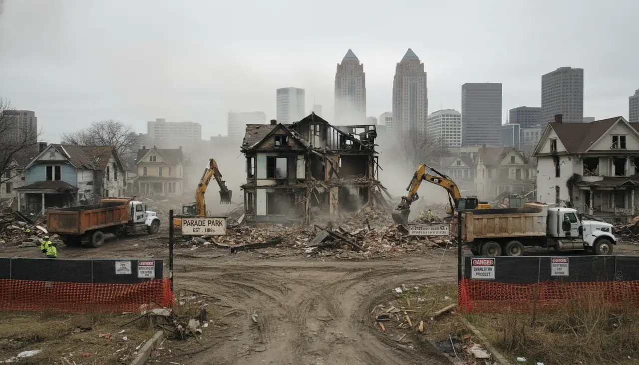 Kansas City's historic Parade Park is being demolished, after multiple house fires and delays