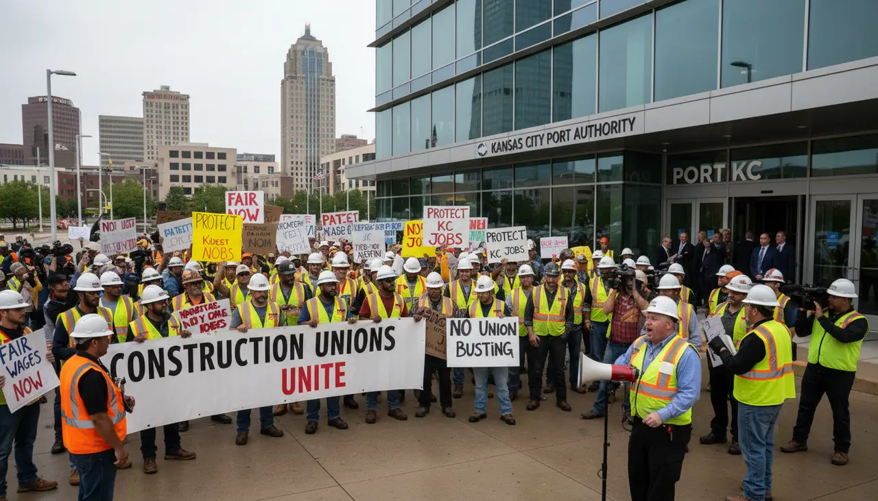 Kansas City’s Port Authority under fire from construction unions over job protections and wages