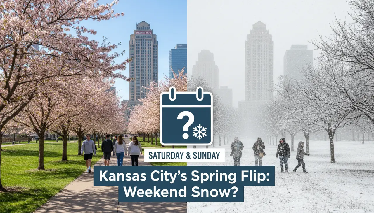 Kansas City’s springlike stretch is about to flip. Will snow crash the weekend?