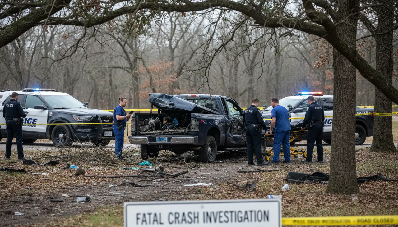 KCPD: Driver dies after violent pickup crash into trees