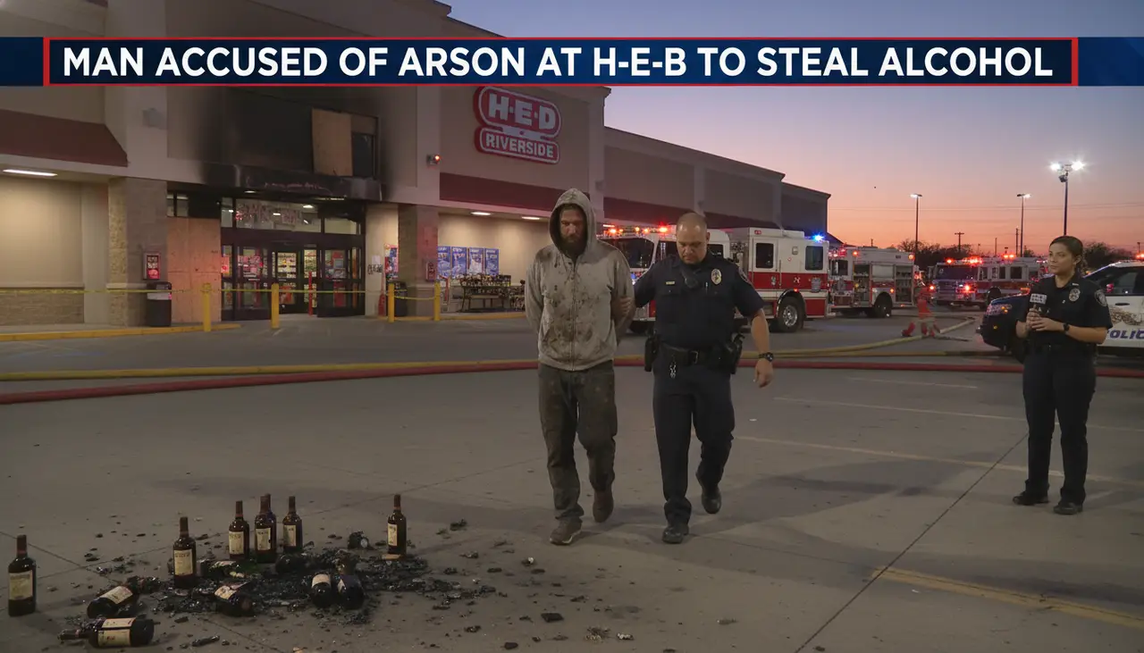 Man accused of lighting fire in Riverside H-E-B so he could steal alcohol