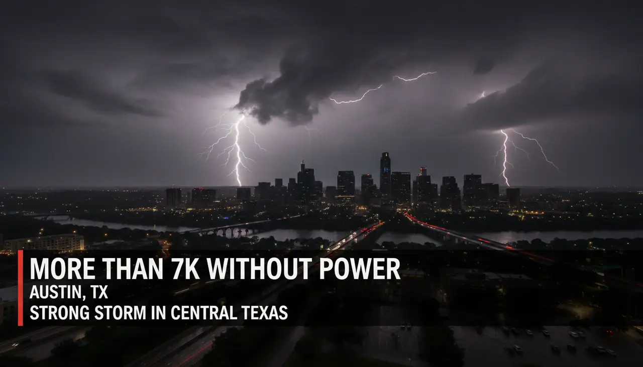 More than 7K in Austin without power as strong storm rolls into Central Texas