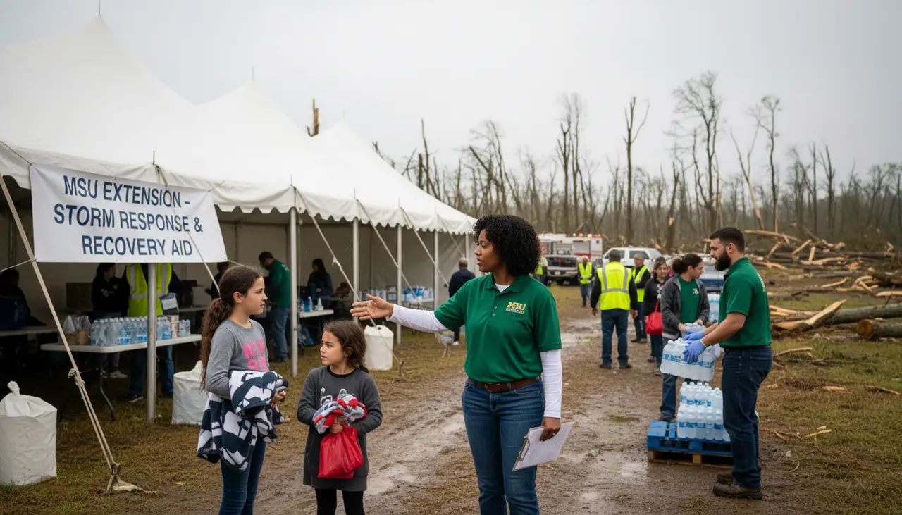 MSU Extension agents, sites aid storm response