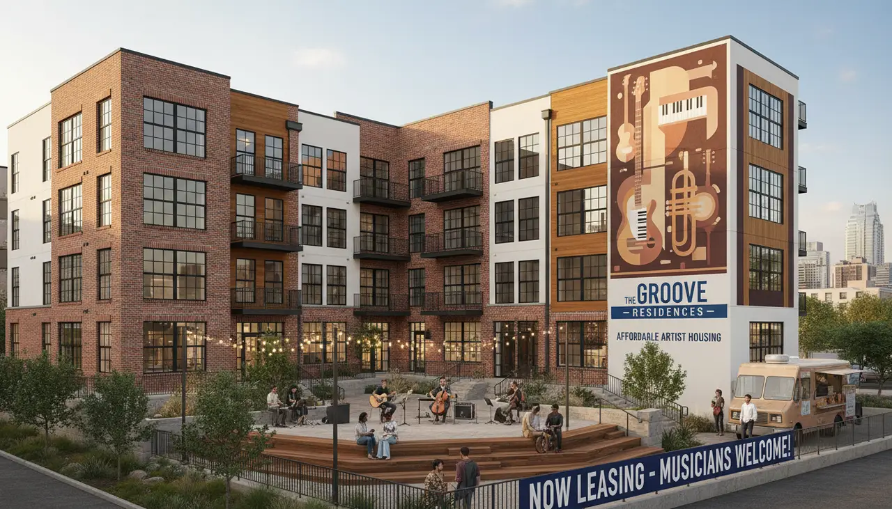 New East Austin housing project combines affordable rent with support for musicians