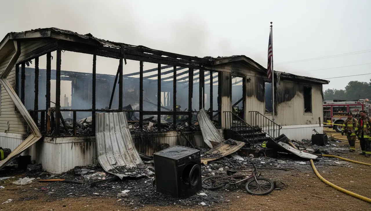 Oktibbeha County mobile home destroyed in fire