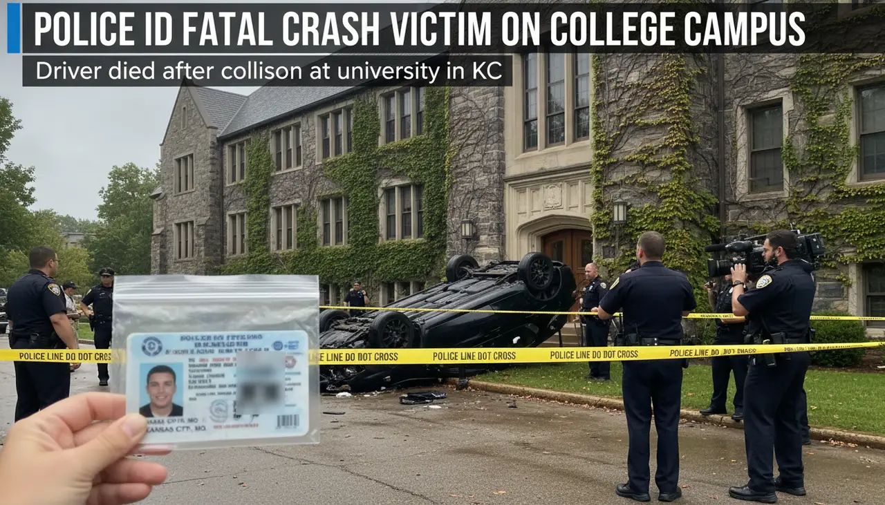 Police ID driver who died after crash on college campus in KC