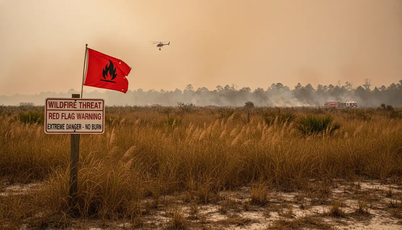 Red flag warnings in Florida amid wildfire threats