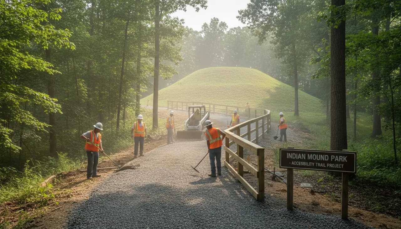 Trail Construction to Increase Accessibility at Indian Mound Park
