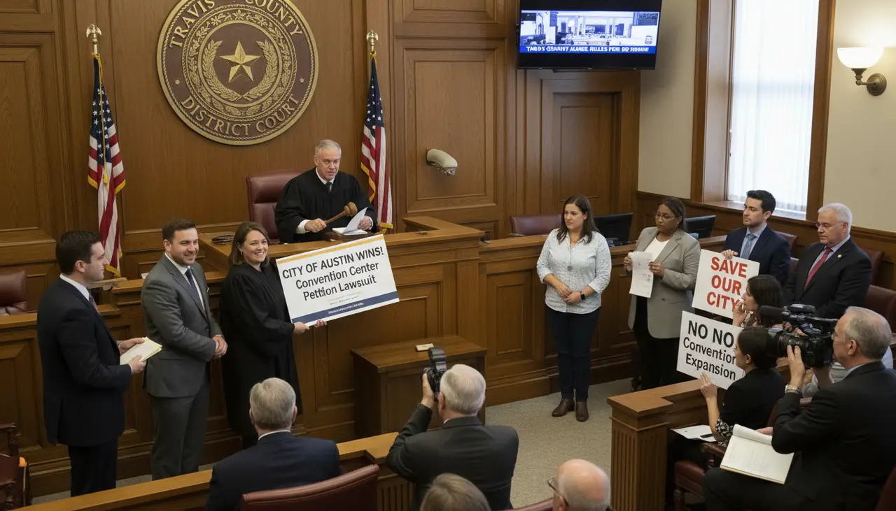 Travis County judge sides with City of Austin over convention center petition lawsuit