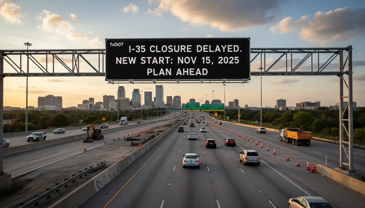 TxDOT delays years-long I-35 closure. Here's when work kicks off